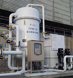 大型電子材料廠製程冷卻水旁濾設備